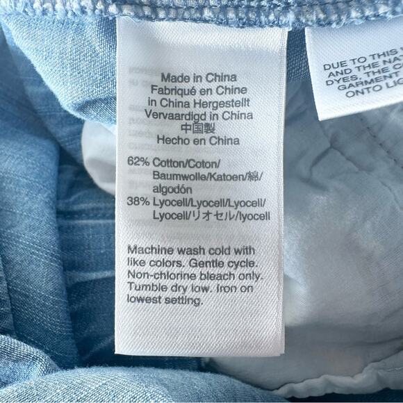 J. Crew Woman's Chambray Wide Leg Wrap Jumpsuit Size 8 - Picture 11 of 11